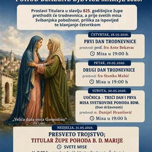 Proslava titulara Župe Pohoda Blažene Djevice Marije u Čučerju